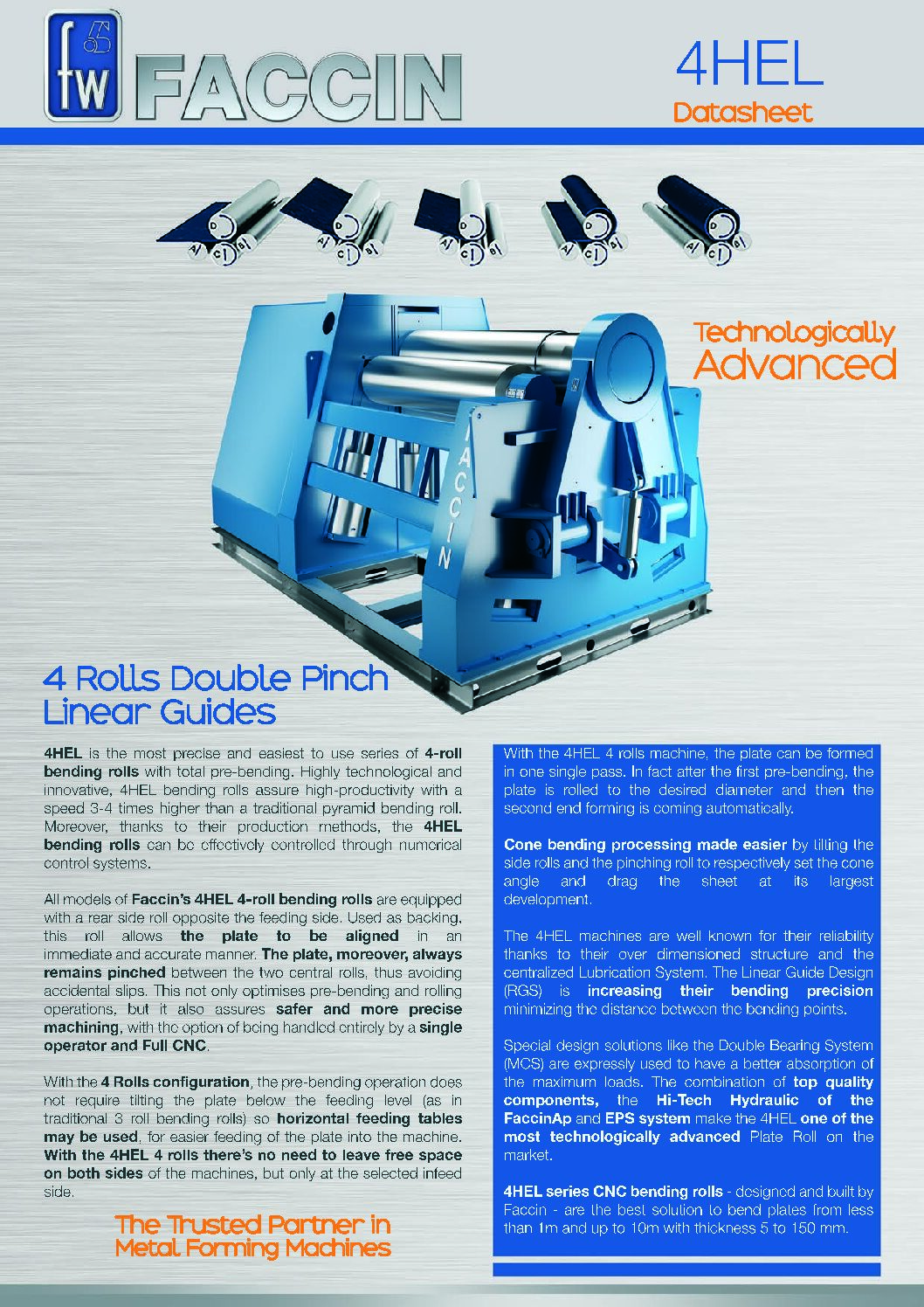 FACCIN 4HEL - 4 Roll Bending Rolls